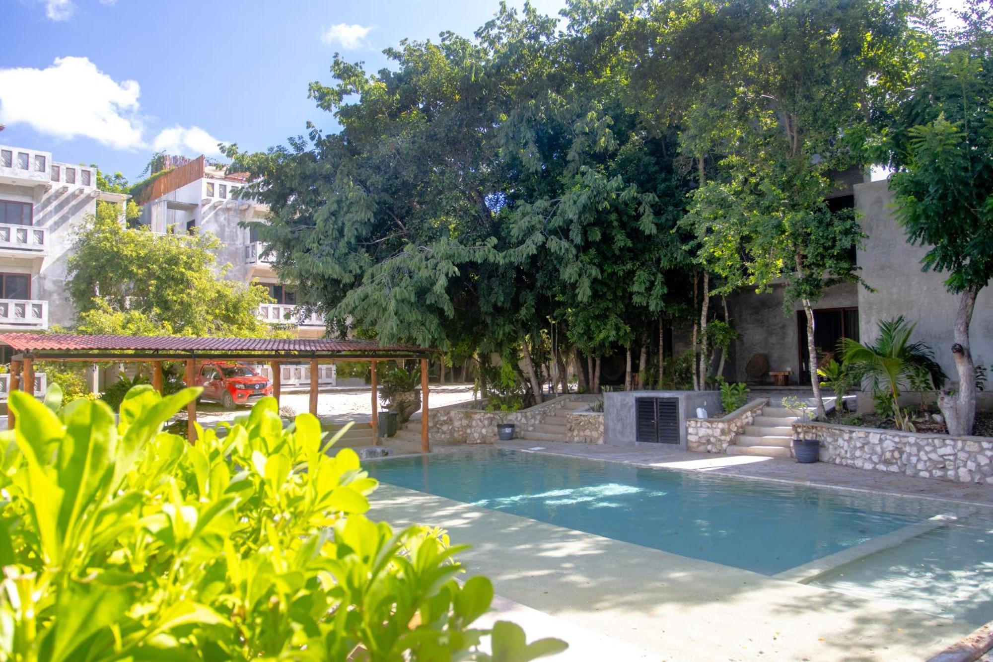 Hotel Casa Tortuga Tulum - Cenotes Park Inclusive Экстерьер фото The swimming pool at the hotel